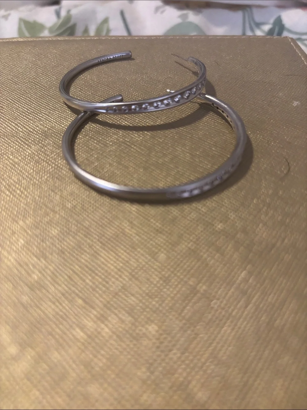 Kendra Scott silver hoop earrings